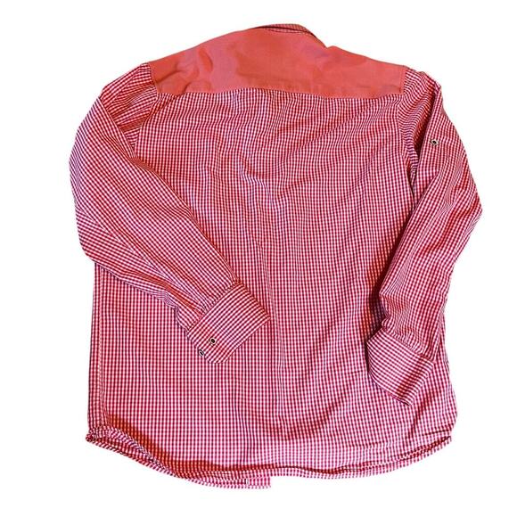 Visconti Men's Red/White Plaid Long Sleeve Button Down Shirt. Size Large - Picture 2 of 8